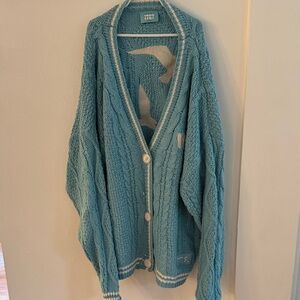 Taylor Swift Sky Blue Knit Cardigan